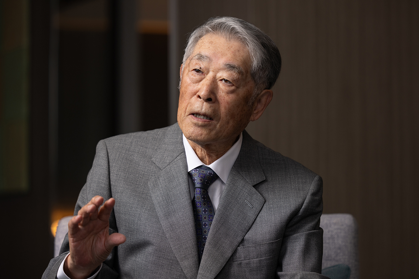 インタビューの様子